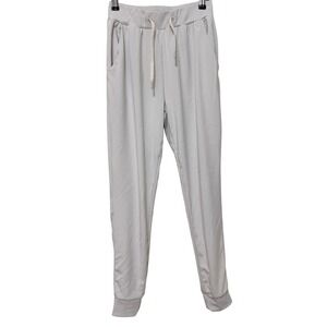 Cozy Earth Bamboo Lounge Jogger Pants Size XS‎ Light Cream Drawstring Pockets